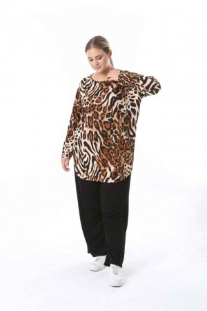 212456 TOPTAN DESENLİ BLUZ