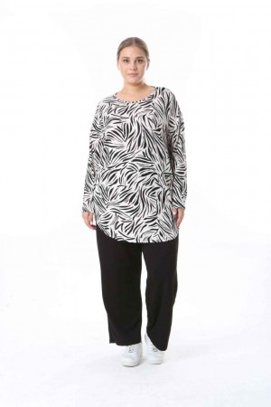 212461 TOPTAN DESENLİ BLUZ