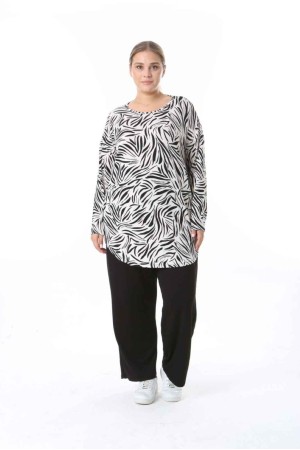212461 TOPTAN DESENLİ BLUZ