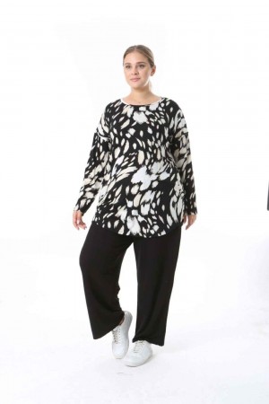 212463 TOPTAN DESENLİ BLUZ