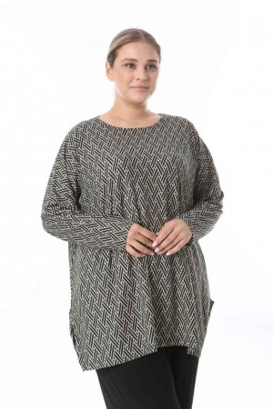 212467 TOPTAN DESENLİ BLUZ