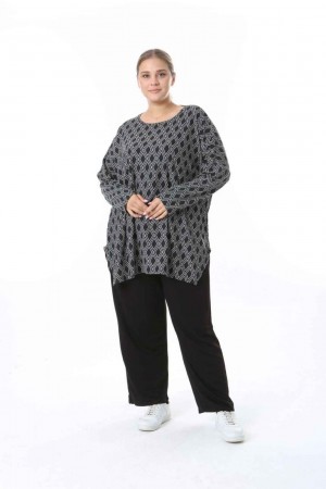 212469 TOPTAN DESENLİ BLUZ