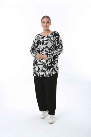 212470 TOPTAN DESENLİ BLUZ