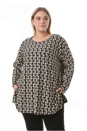 212477 TOPTAN DESENLİ BLUZ