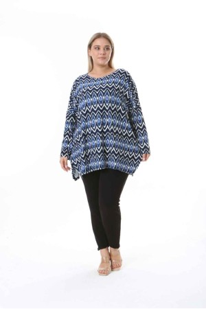 212480 TOPTAN DESENLİ BLUZ