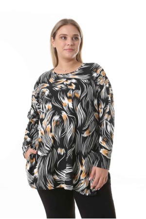 212486 TOPTAN DESENLİ BLUZ