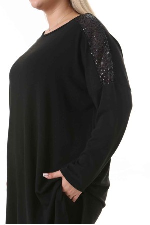 212525 TOPTAN SİYAH BLUZ