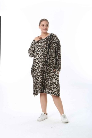 212539 TOPTAN DESENLİ ELBİSE