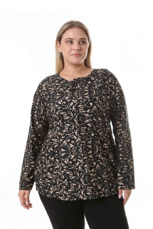 212547 TOPTAN DESENLİ BLUZ