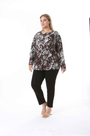 212548 TOPTAN DESENLİ BLUZ