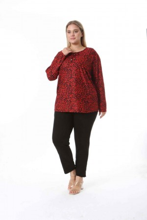 212553 TOPTAN DESENLİ BLUZ