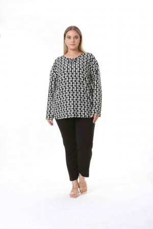 212560 TOPTAN DESENLİ BLUZ