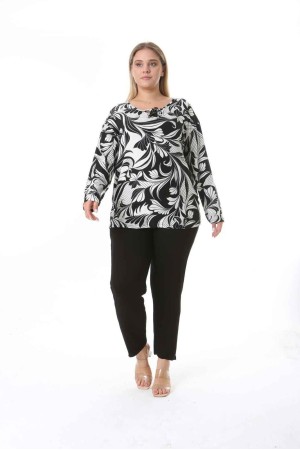 212561 TOPTAN DESENLİ BLUZ