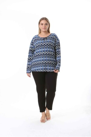 212563 TOPTAN DESENLİ BLUZ