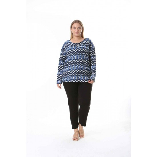 212563 TOPTAN DESENLİ BLUZ