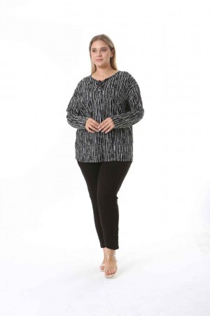 212564 TOPTAN DESENLİ BLUZ