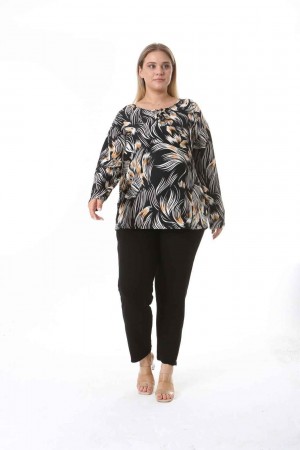 212569 TOPTAN DESENLİ BLUZ