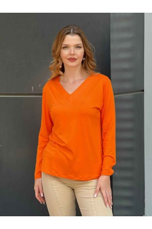212613 TOPTAN ORANGE BLUZ