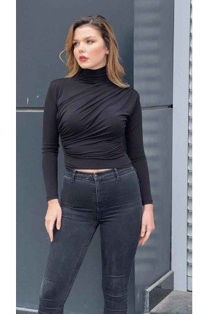212620 TOPTAN SİYAH BLUZ