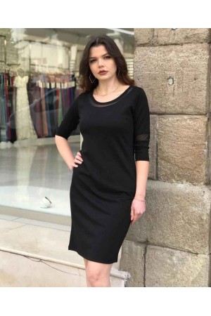 212621 TOPTAN SİYAH ELBİSE