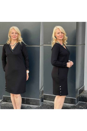 212628 TOPTAN SİYAH ELBİSE