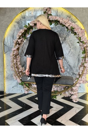 212655 TOPTAN SİYAH TUNİK