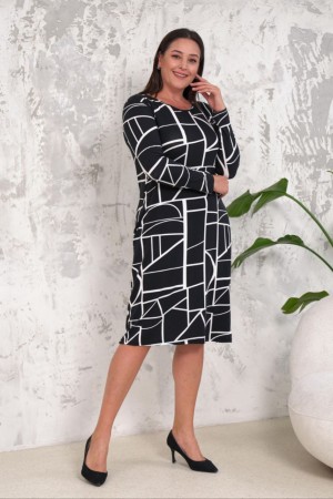 212657 patterned DRESS