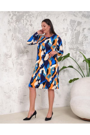 212660 TOPTAN DESENLİ ELBİSE