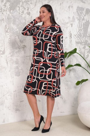 212663 patterned DRESS