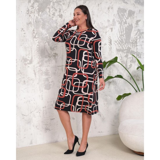 212663 patterned DRESS