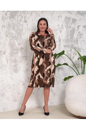 212665 TOPTAN DESENLİ ELBİSE