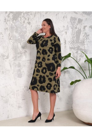 212666 TOPTAN DESENLİ ELBİSE