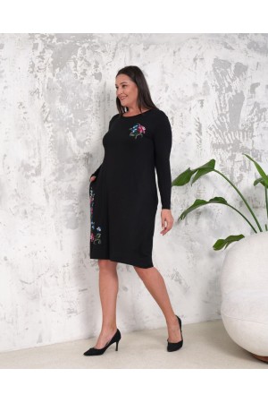 212667 TOPTAN DESENLİ ELBİSE