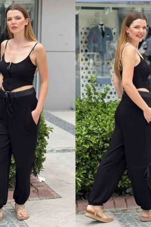 212671 TOPTAN SİYAH PANTOLON