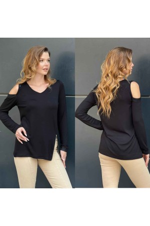 212672 TOPTAN SİYAH BLUZ