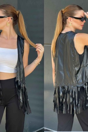 212687 TOPTAN SİYAH YELEK