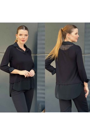 212688 TOPTAN SİYAH BLUZ