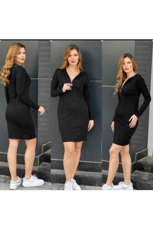 212893 TOPTAN SİYAH ELBİSE