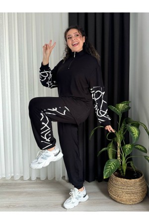 212978 TOPTAN SİYAH EŞOFMAN TAKIM