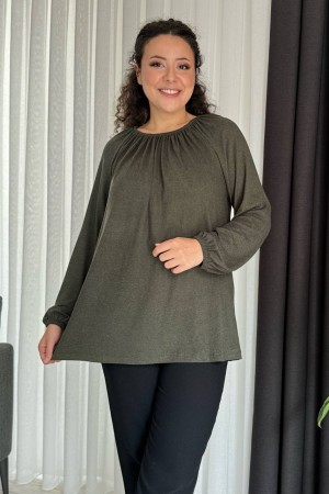 213245 TOPTAN HAKİ BLUZ