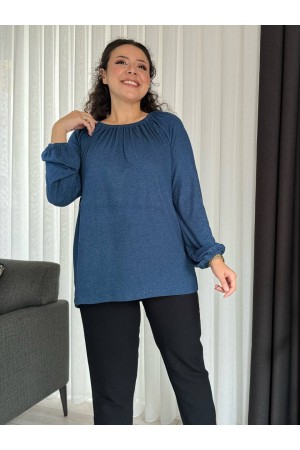 213248 TOPTAN MAVİ BLUZ