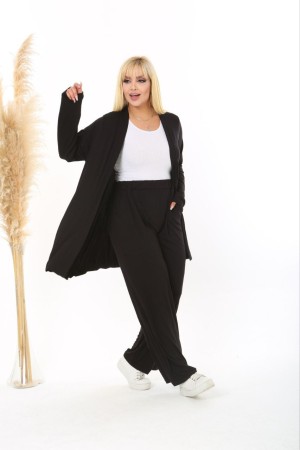 213273 TOPTAN SİYAH PANTOLON TAKIM