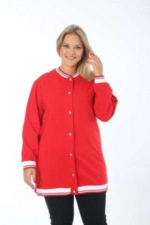 213294 TOPTAN KIRMIZI CEKET