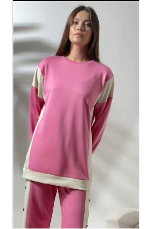 213334 TOPTAN PEMBE EŞOFMAN TAKIM