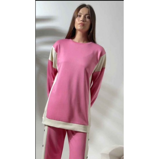 213334 TOPTAN PEMBE EŞOFMAN TAKIM