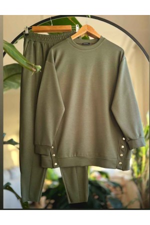 213343 TOPTAN HAKİ EŞOFMAN TAKIM