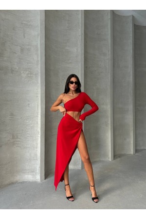 213792 TOPTAN KIRMIZI ABİYE