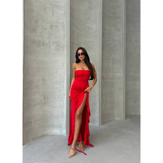 213796 red Evening dress