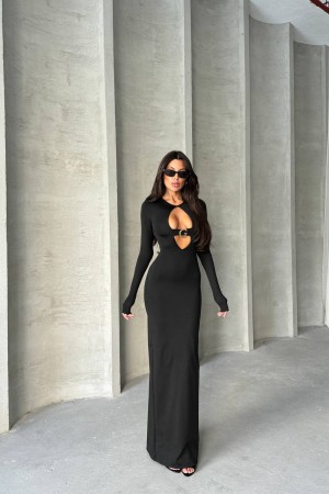 213799 black Evening dress