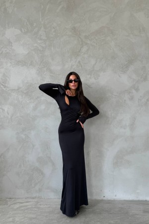 213833 black Evening dress